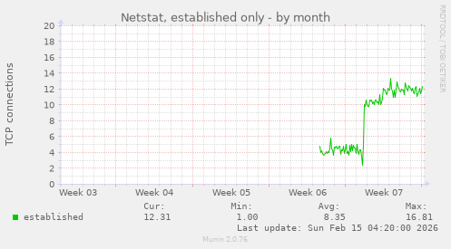 Netstat, established only