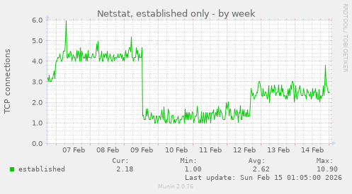 Netstat, established only