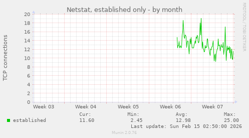 Netstat, established only