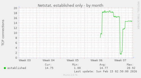 Netstat, established only